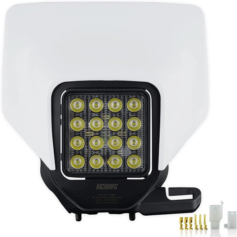 MCHMFG Dirtbike Headlight,LED Enduro Pit Bike Light Kit Universal For Most Dirt Pit Bike Motorcycle TC FC TE FE TX FX - Image 1